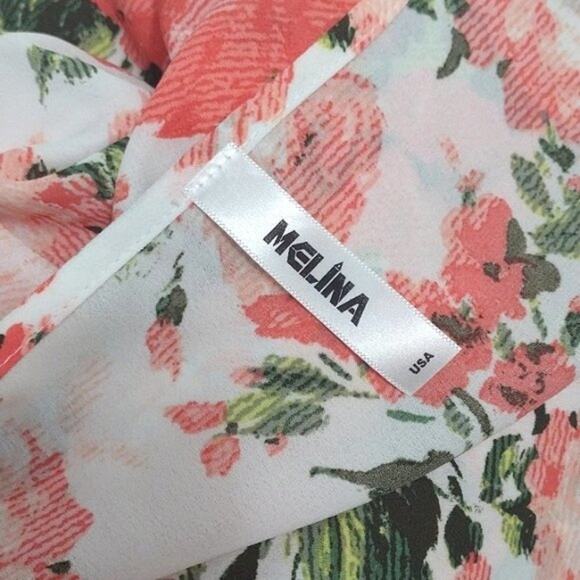 Melina Pink and Green Floral Garden Romper - Picture 4 of 6